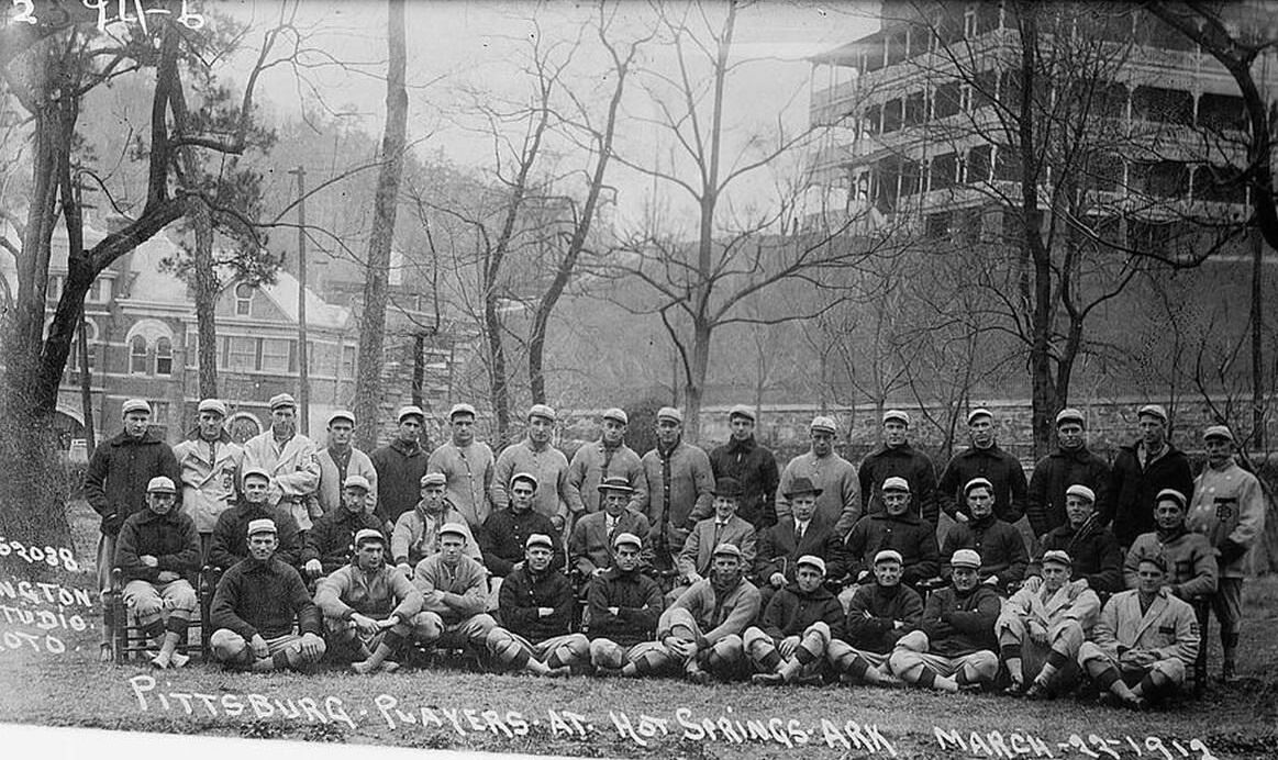 #12 Pittsburgh Baseball Players at Hot Springs, Arkansas, 1912