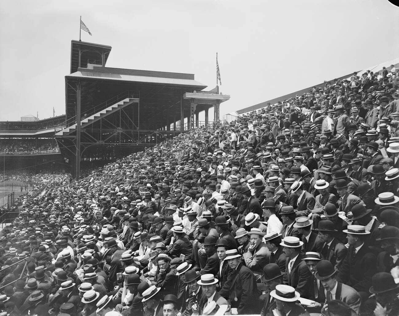 #13 Baseball Game Crowd at Forbes Field, Pittsburgh, Pennsylvania, 1910