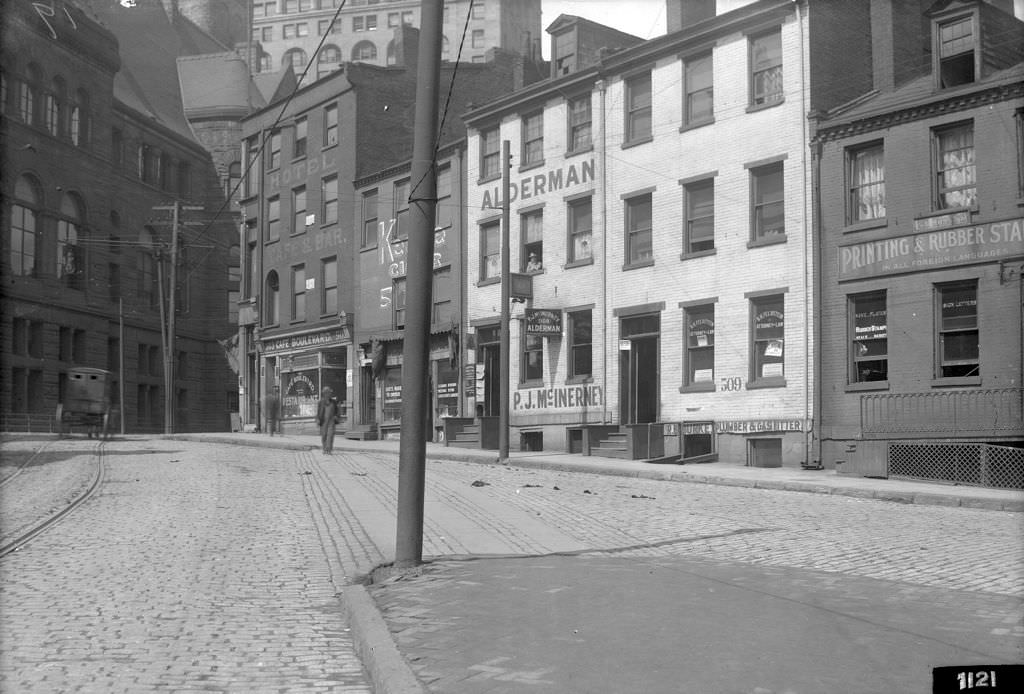 #134 Fifth Avenue, westward view from Sixth and Ross, 1910s