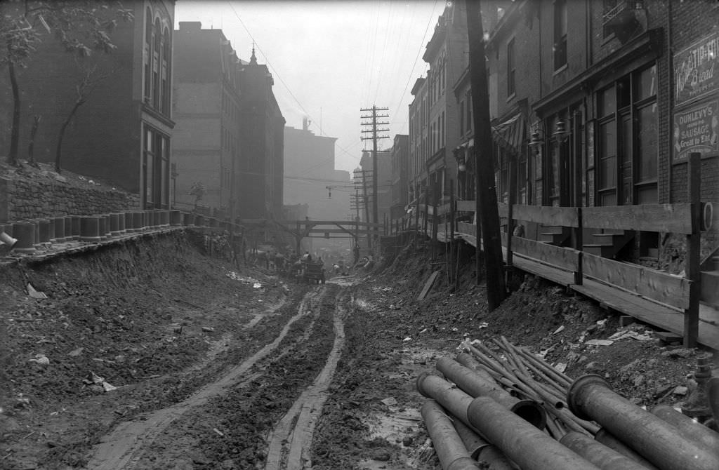 #155 Webster Avenue, west view from Seventh Avenue, 1910s