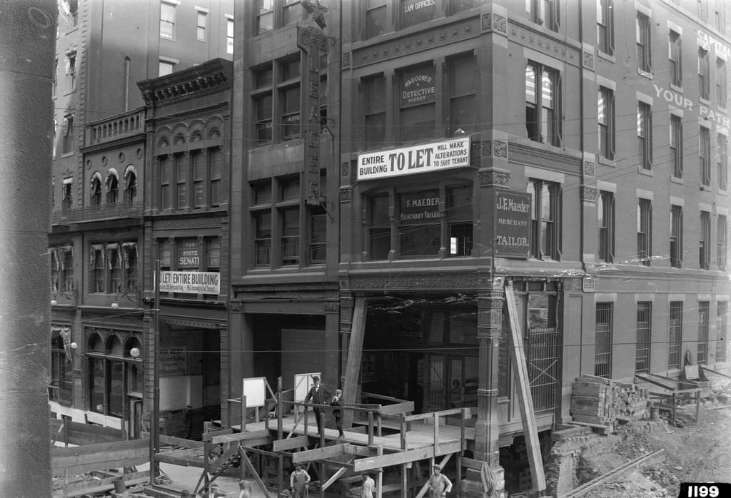 #85 Maeder, Leader, Witherow Buildings, view from corner of Cherry Way, 1912
