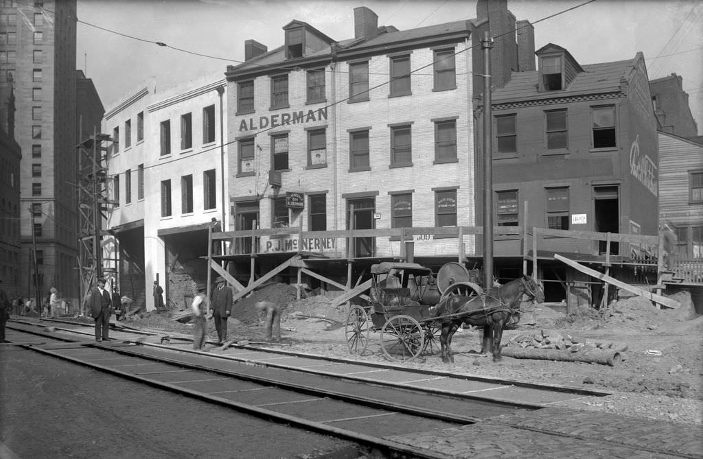 #86 P. J. McInerney, Alderman, view from corner of Sixth Avenue, 1912