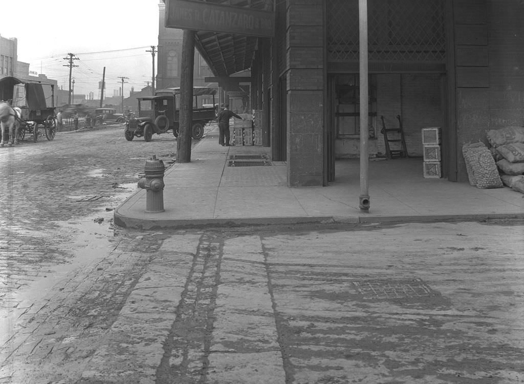 #26 Road Resurfacing on Pike Street in Front of James B. Catanzaro & Bro, 1929.
