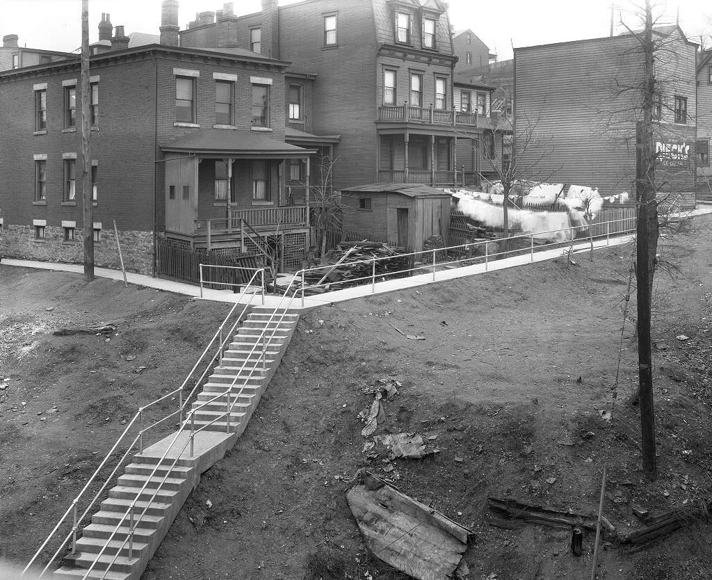 #23 California Avenue Bridge Steps, Near Knapp Street, 1929.