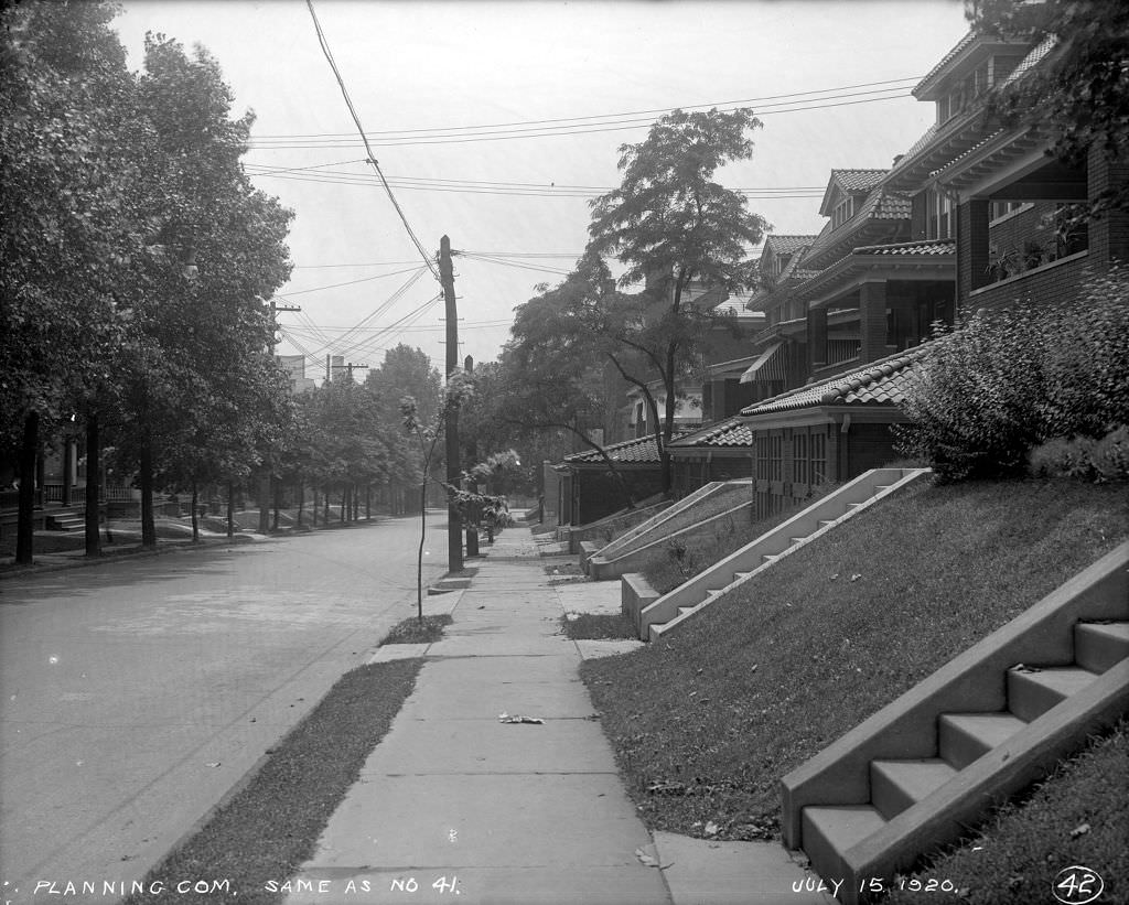 #49 Homes on South Fairmont Street between Friendship and Harriett Streets, 1920.