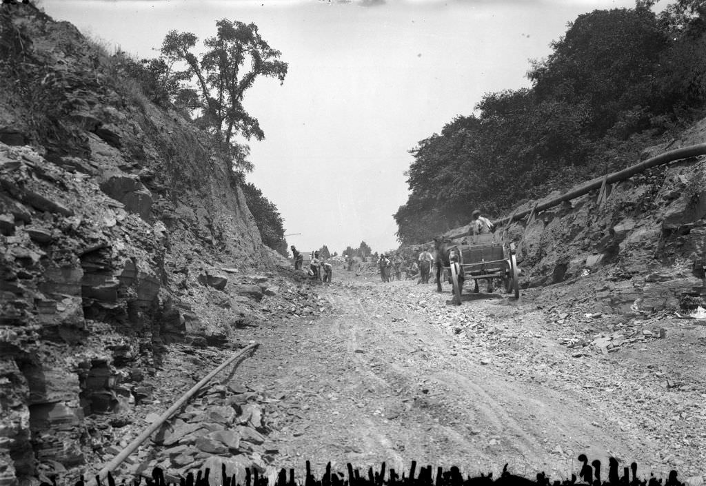 #56 Shaler Street conditions looking north, 1920.