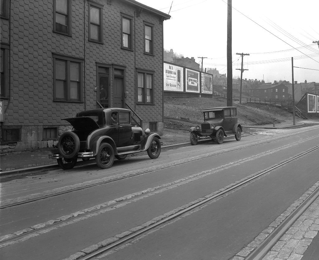 #87 Billboards on California Avenue at Marvista Street, 1929.