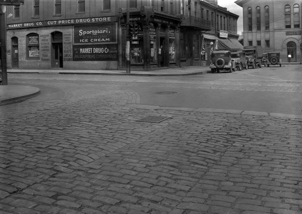 #97 View of South 12th Street at Carson, looking north, 1931