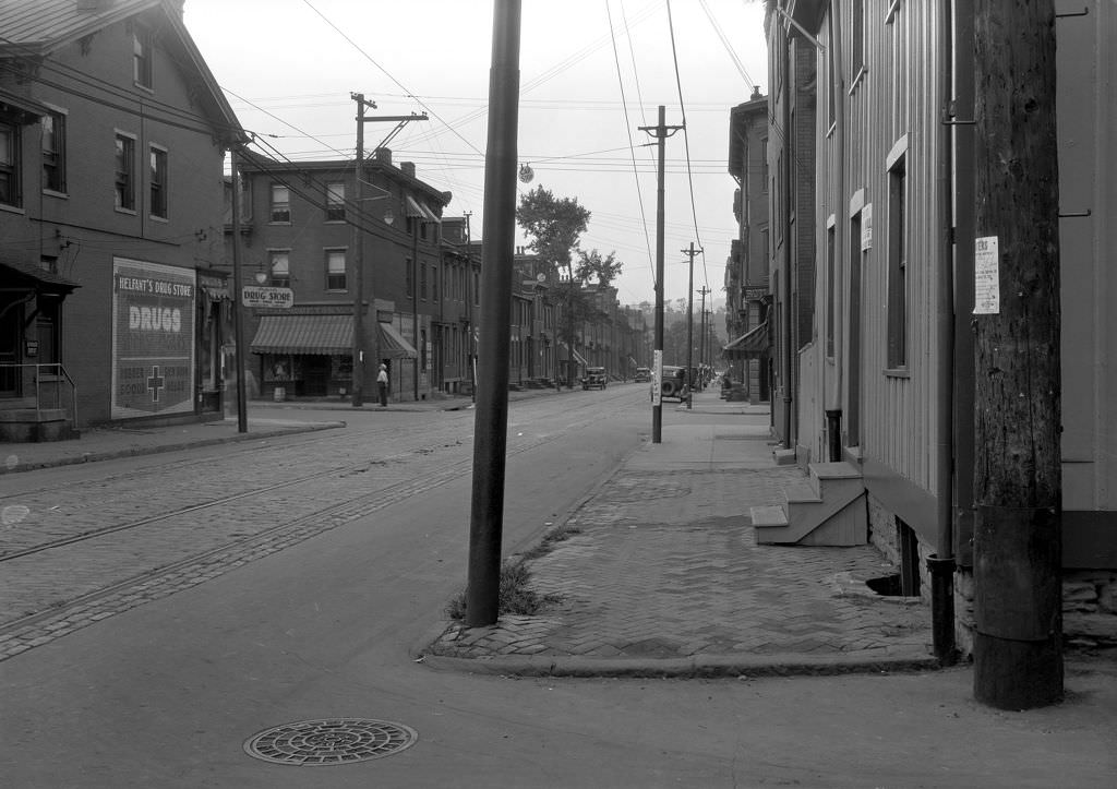 #108 1307 Monterey Street, shows Helfant’s Drug Store, 1931