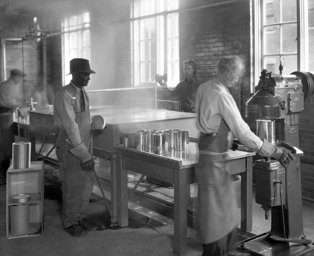 #134 Mayview Hospital, View of the hospital’s canning operation focused on mental health and general services, 1933.