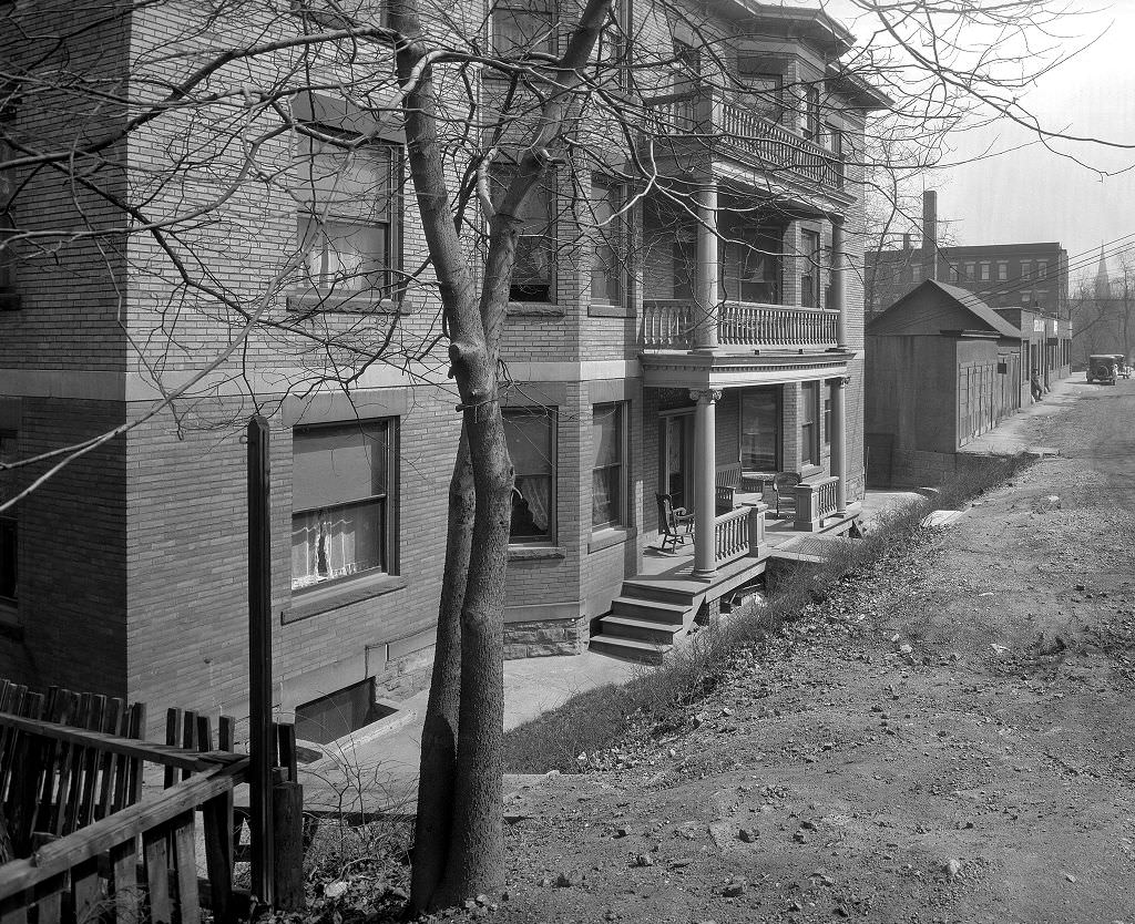 #55 Properties along Dollar Street looking towards Centre Avenue, 1933