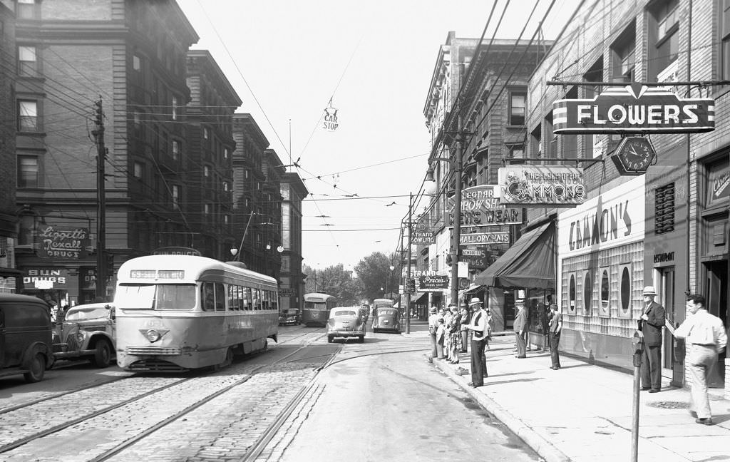 #62 Scales Near Spitz Furniture on East Ohio Street, 1947