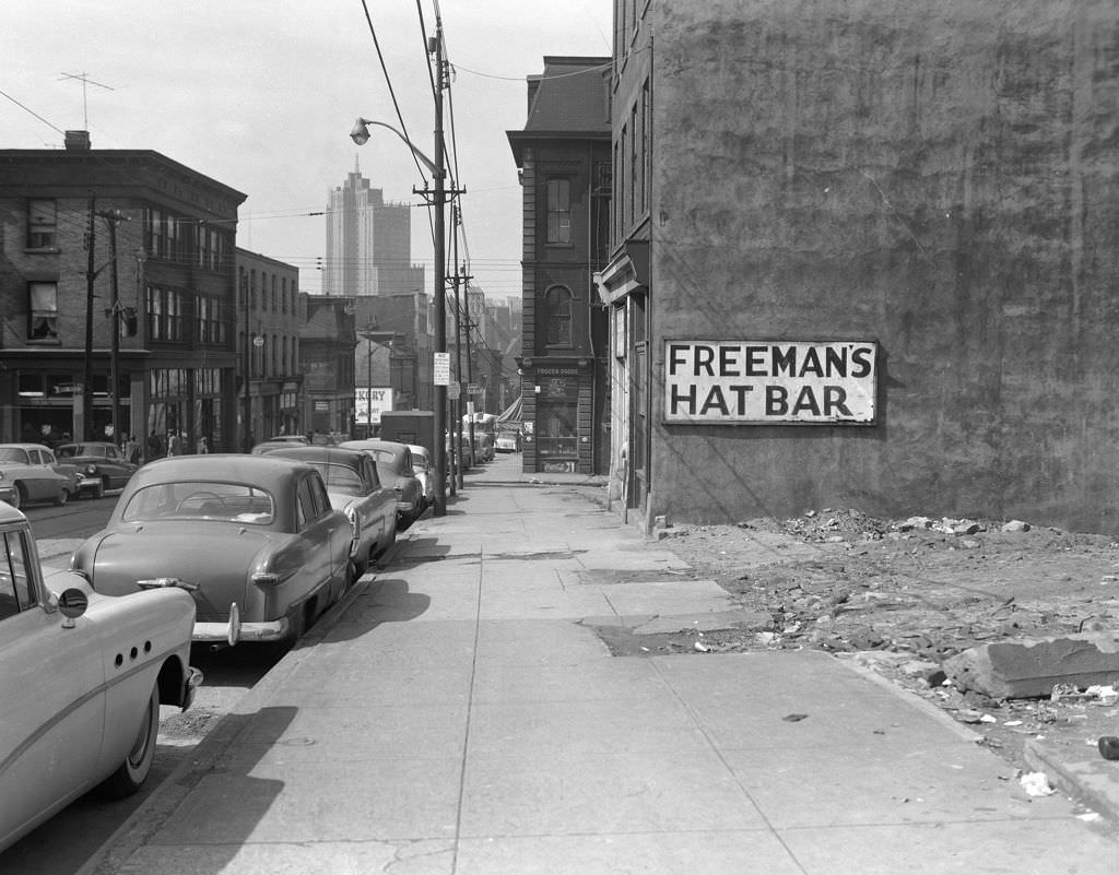 #124 Freeman’s Hat Bar located at 1211 Wylie Avenue, 1956