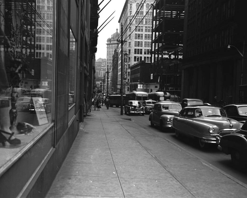 #30 Sixth Avenue View from Grant Street to William Penn Way, 1951