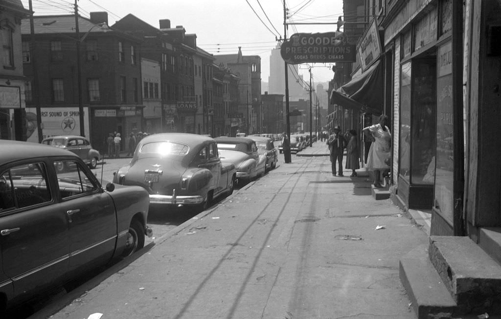 #32 Wylie Avenue, 1300 Block Featuring Chief’s Tavern, 1951