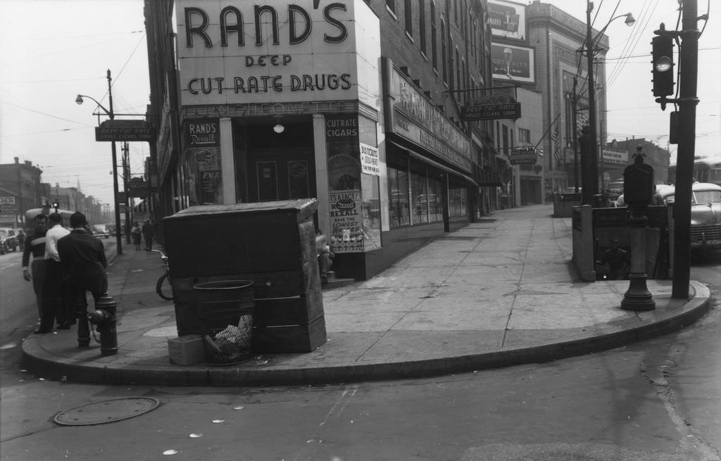 #44 Penn Avenue Near Rand’s Drugstore, 1951