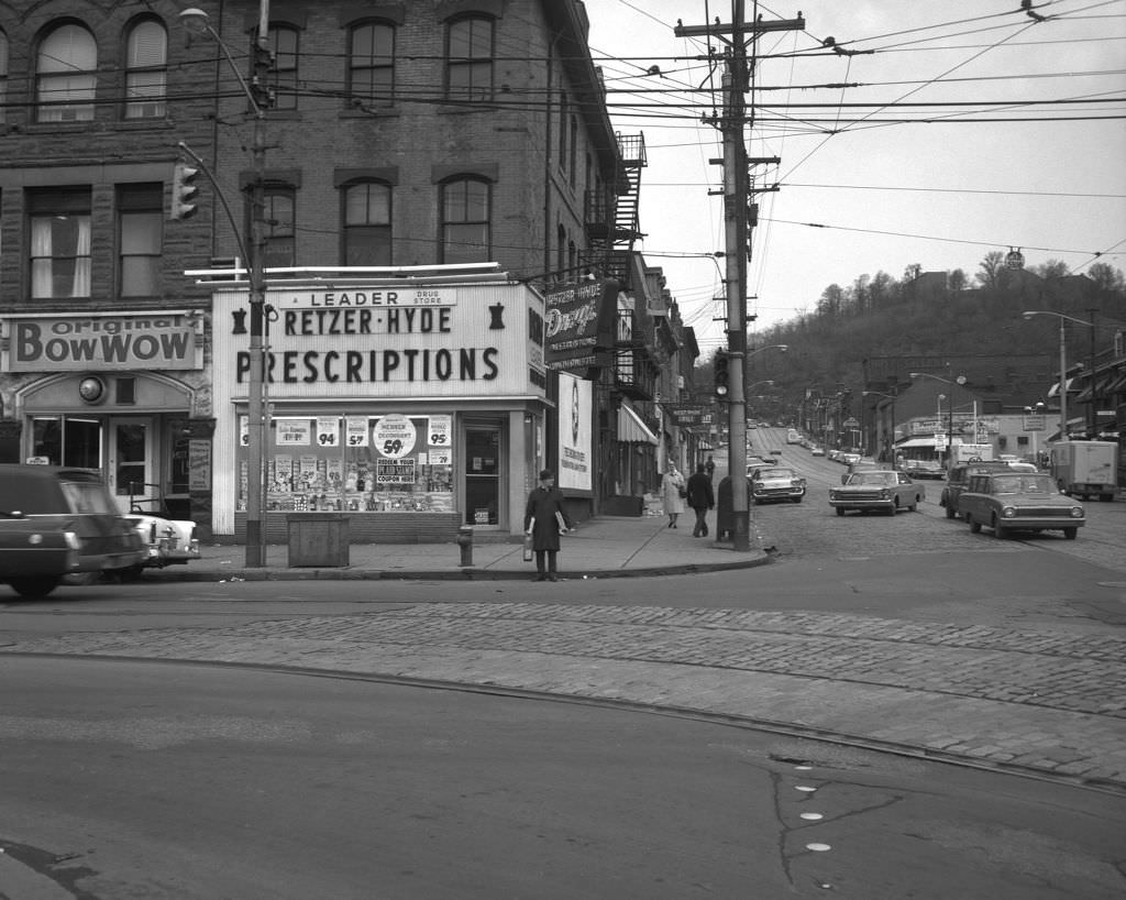 #26 Retzer-Hyde Prescriptions on North Avenue near West Park, 1966.