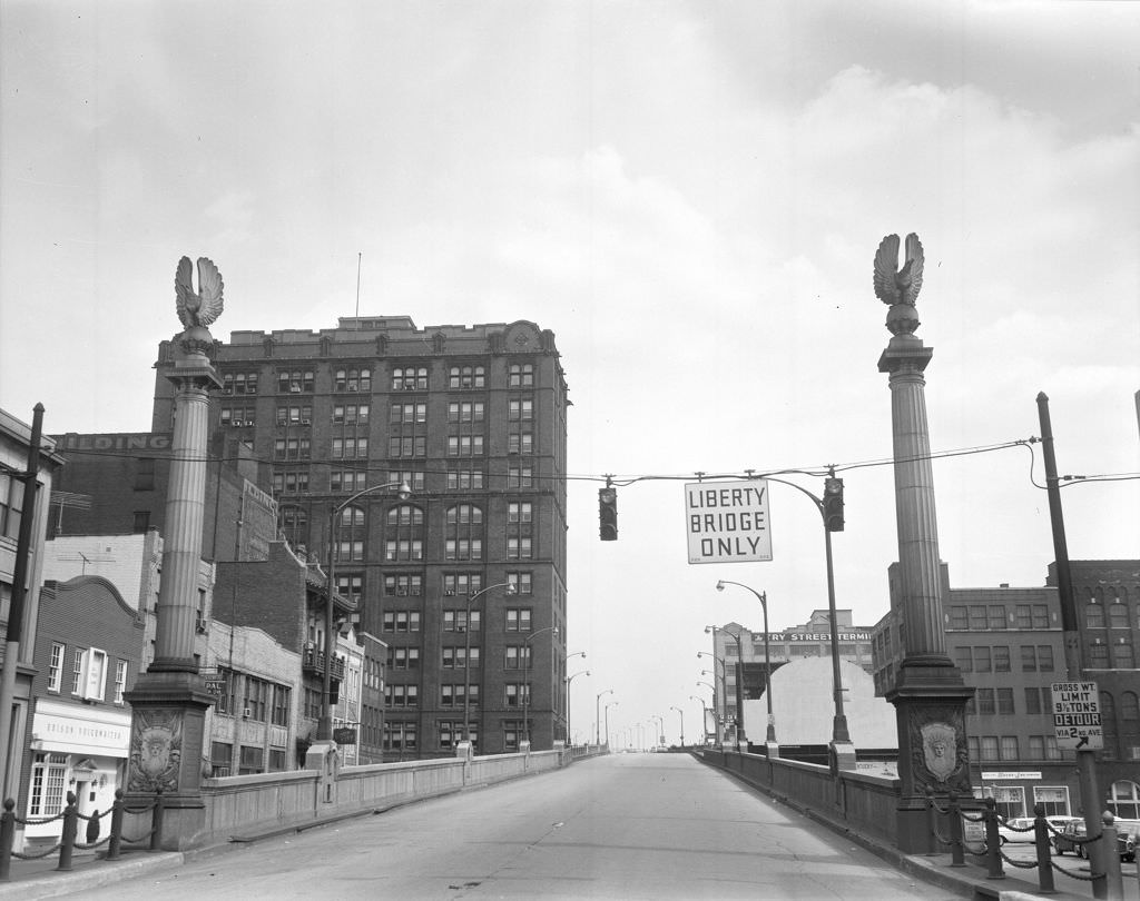 #145 Liberty Bridge’s Twin Doric Columns, 1962