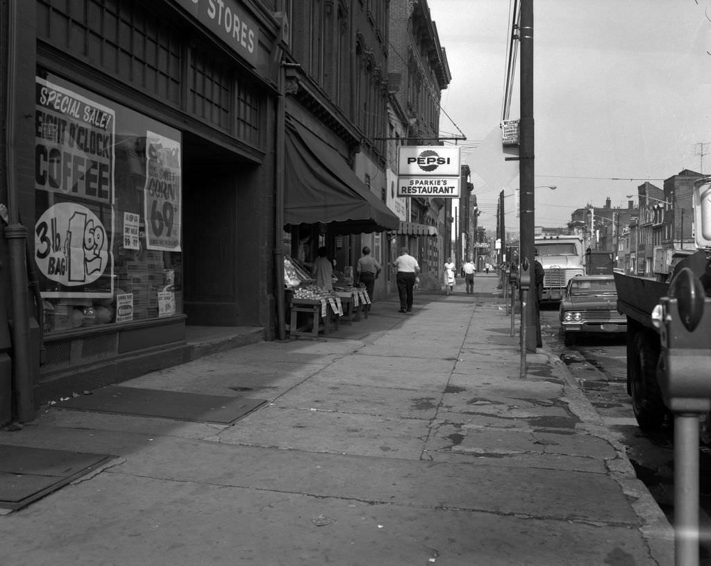 #47 East Carson Street: Sparkie’s Restaurant, 1967.