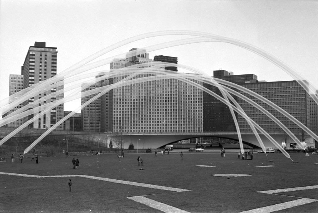 #34 Otto Piene’s Sky Ballet at Point State Park, 1970