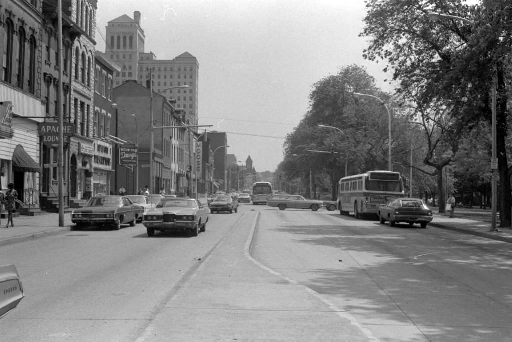 #3 East North Ave: View Toward Allegheny General Hospital, 1972
