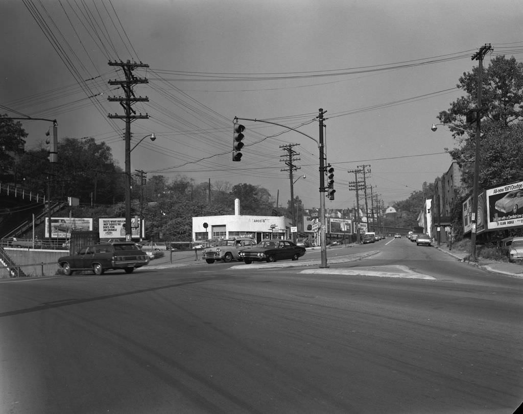 #59 West Warrington Avenue with 1971 Dodge Demon billboard, 1970