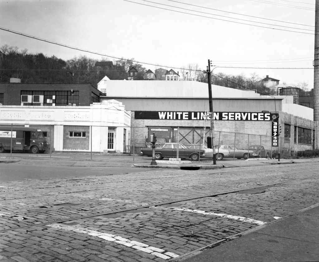 #74 Lincoln Avenue featuring “White Linen Services,” 1970