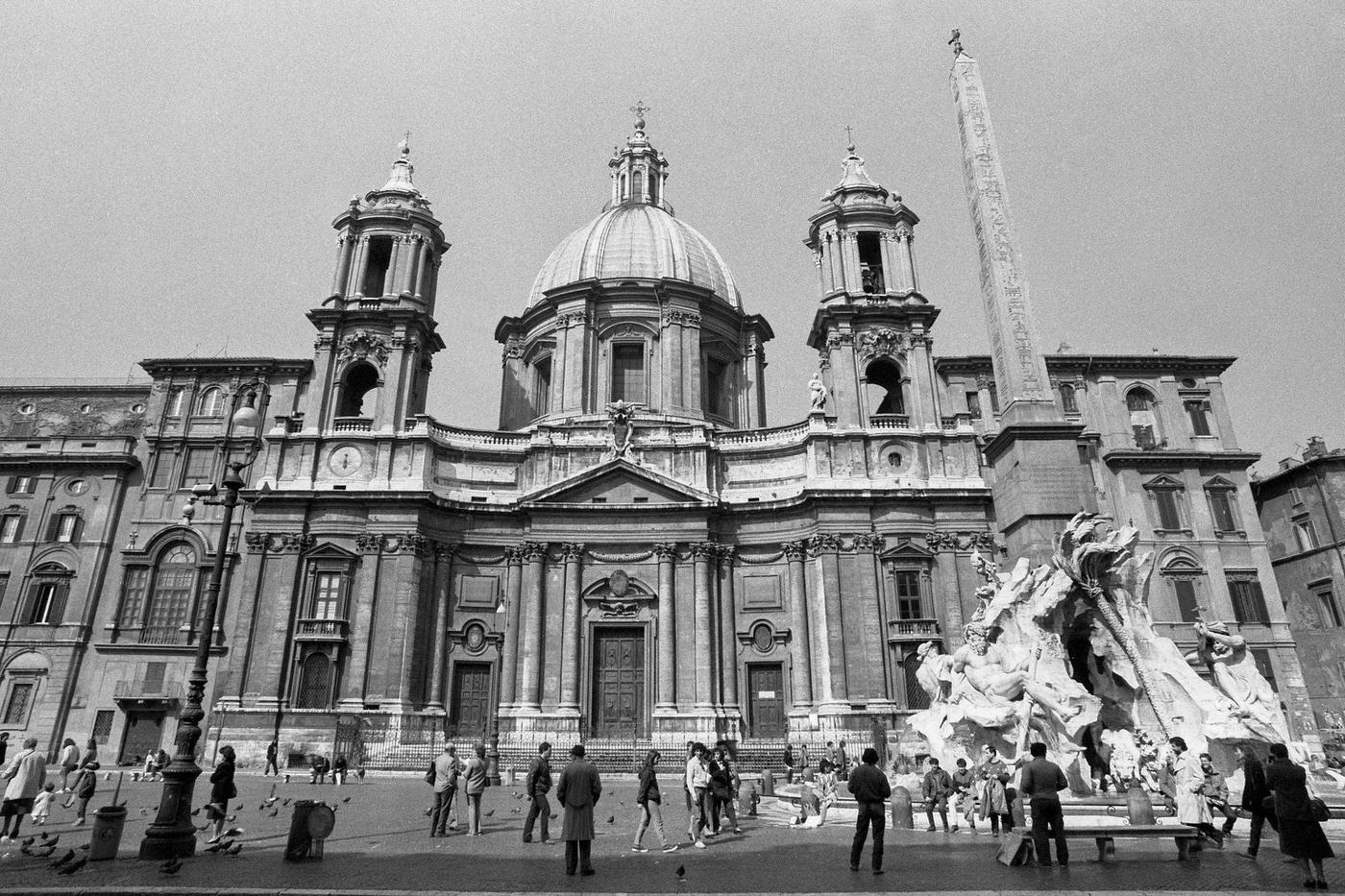 #42 Sant’Agnese Church Facade in Piazza Navona, 1984