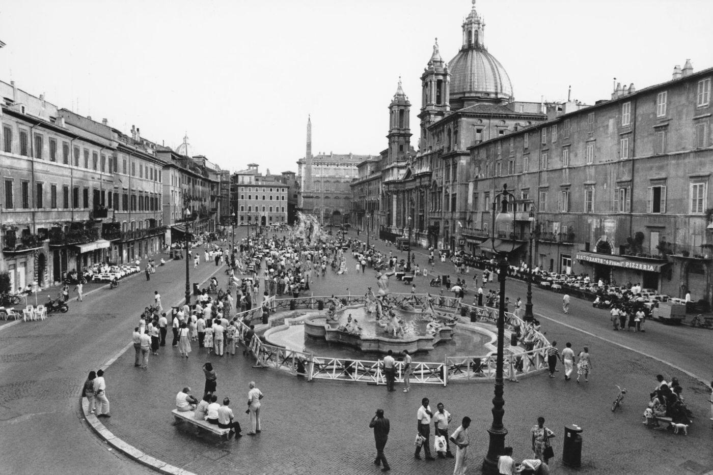#70 Four Rivers Fountain in Piazza Navona, Rome, 1989