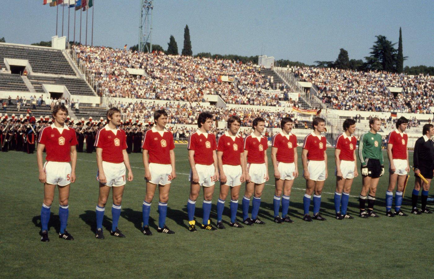 #27 Czechoslovakia Team Line-Up at UEFA Euro 1980, Rome