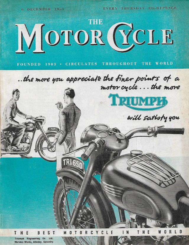 #10 The Motor Cycle magazine, December 6, 1951