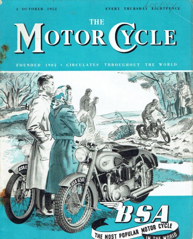 #12 The Motor Cycle magazine, October 2, 1952