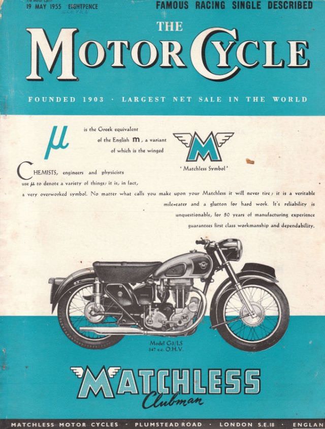 #24 The Motor Cycle magazine, May 19, 1955