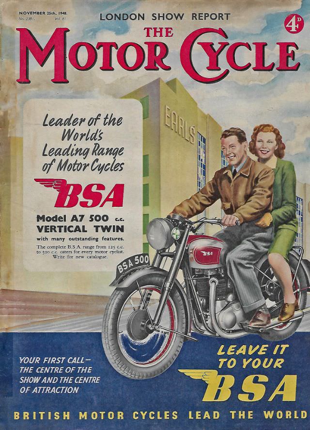 #4 The Motor Cycle magazine, November 25, 1948