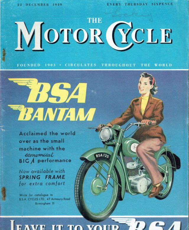 #5 The Motor Cycle magazine, December 22, 1949