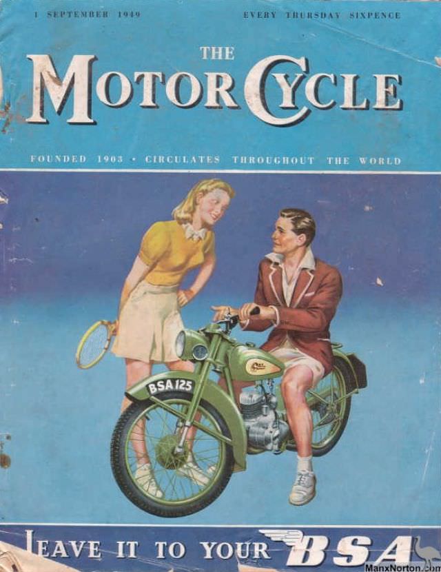 #7 The Motor Cycle magazine, September 1, 1949