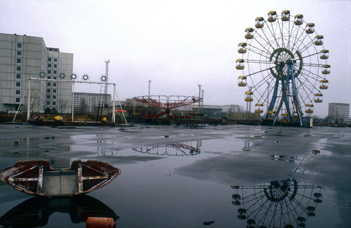 #55 Abandoned Amusement Park in Pripyat Near Chernobyl, 1995