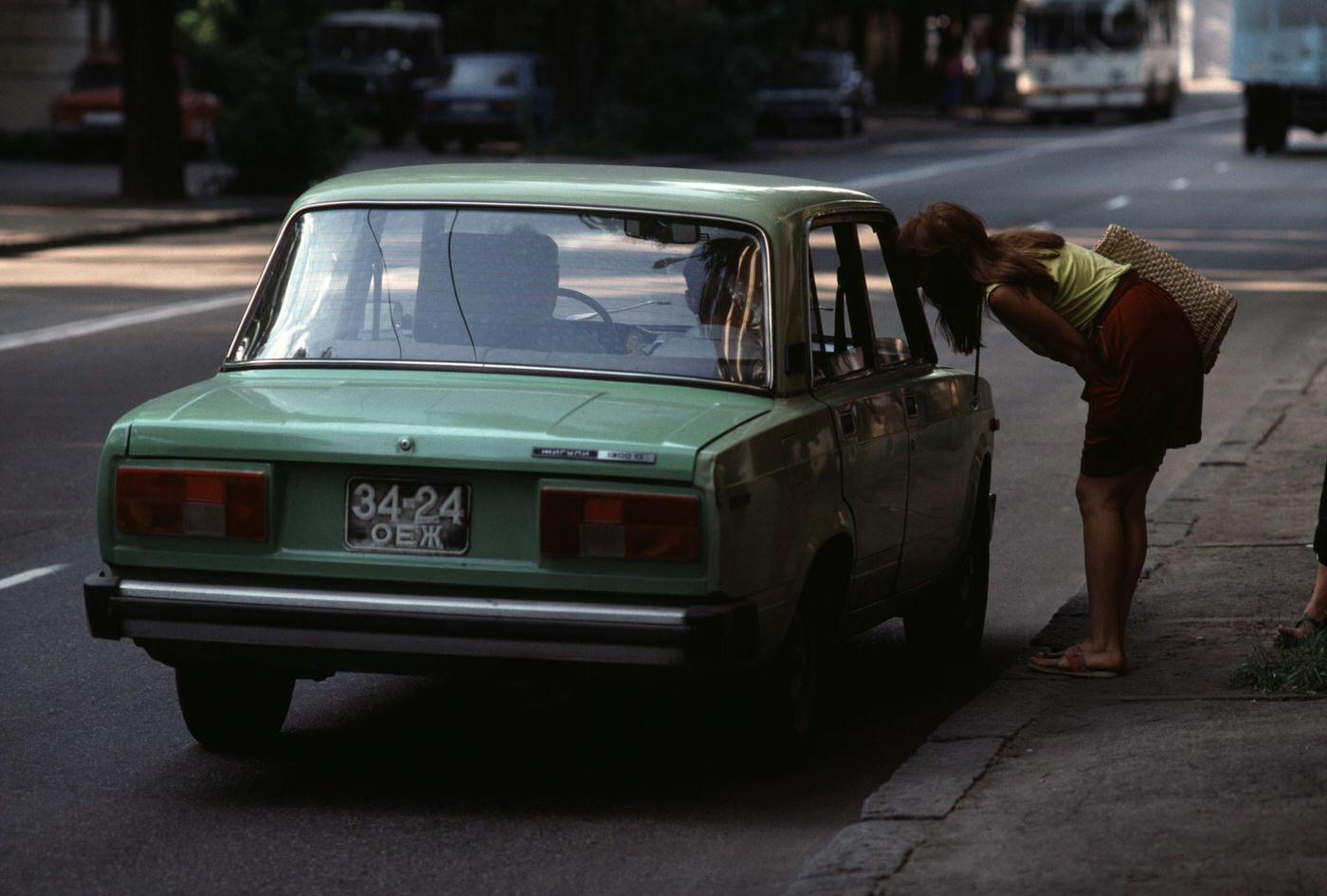 #65 Hitchhiker in Odessa, Ukraine, 1990