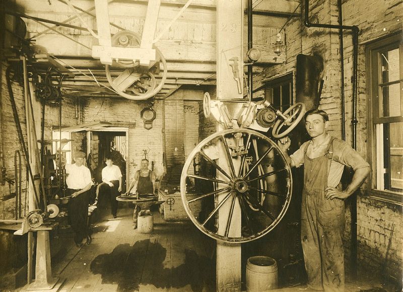 #41 The wheelwright shop in the Carl Spoerer’s Sons factory located at numbers 901-909 South Carey Street, Baltimore