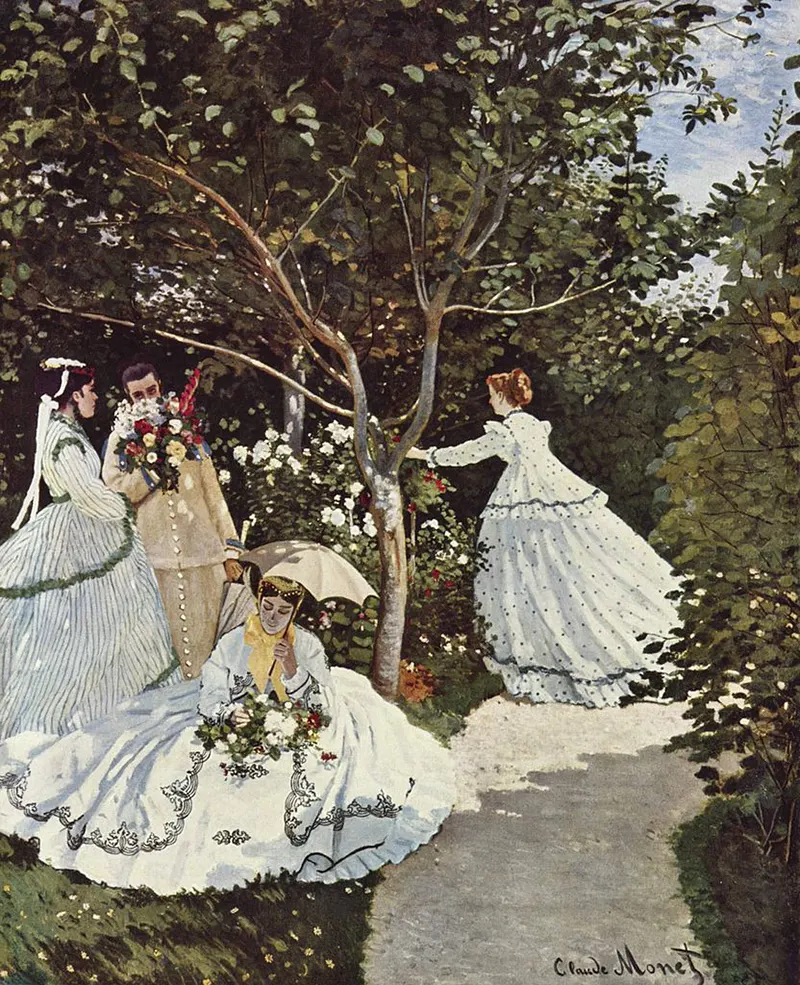 #8 Women in the Garden, 1866–1867, Musée d’Orsay, Paris.