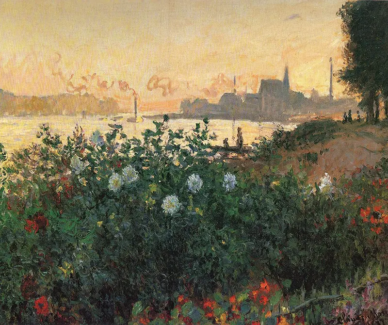 #13 Flowers on the Riverbank at Argenteuil, 1877, Pola Museum of Art, Japan.