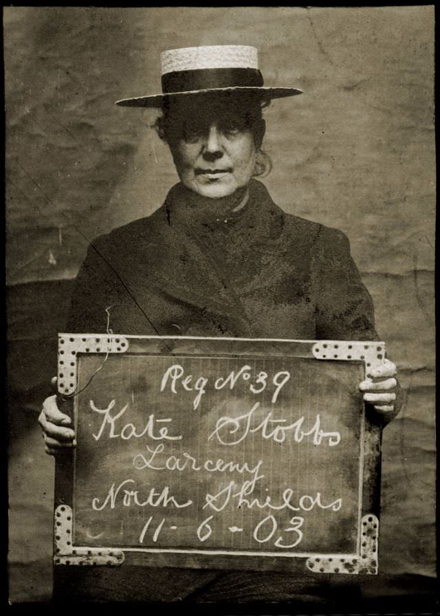 #10 Kate Stobbs arrested for stealing from her landlady, 11th June 1903.