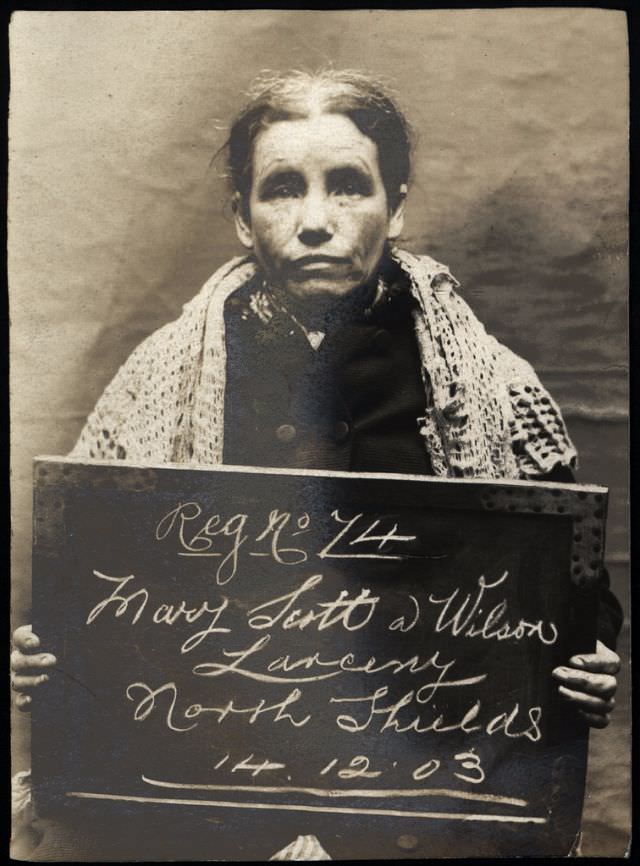 #14 Mary Scott alias Wilson arrested for stealing clothes, 14th December 1903.