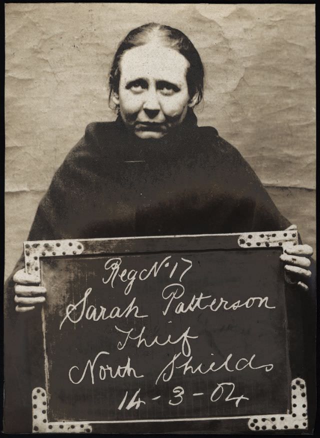 #16 Sarah Patterson arrested for trying to steal money from a gas meter, 14th March 1904.