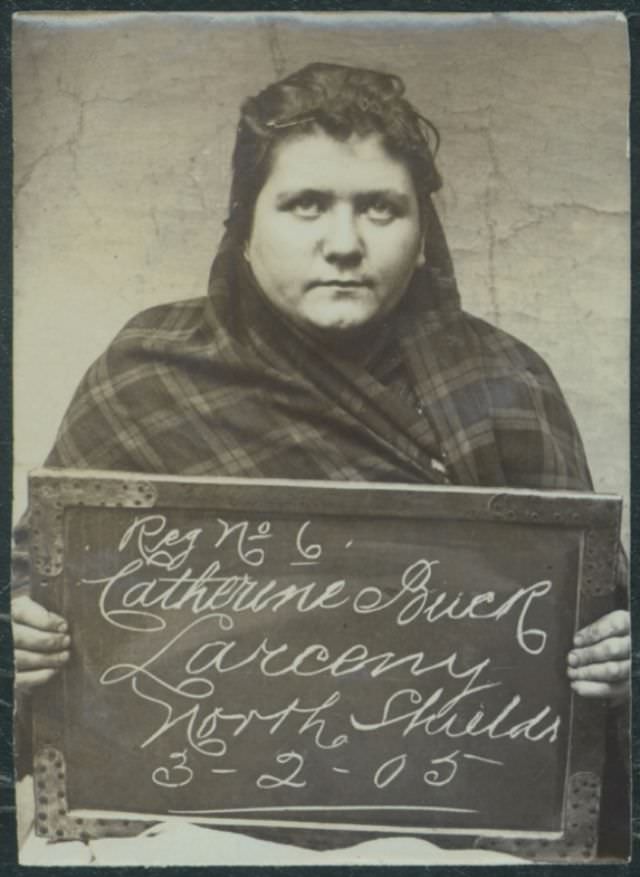 #3 Catherine Buck arrested for stealing sheets, 3 February 1905.