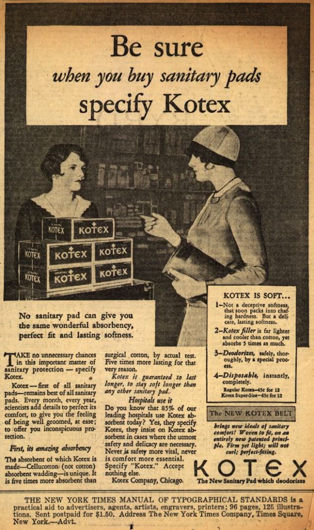 The Hilarious and Eye-Opening World of Early 20th-Century Feminine Hygiene Ads Vintage Ads