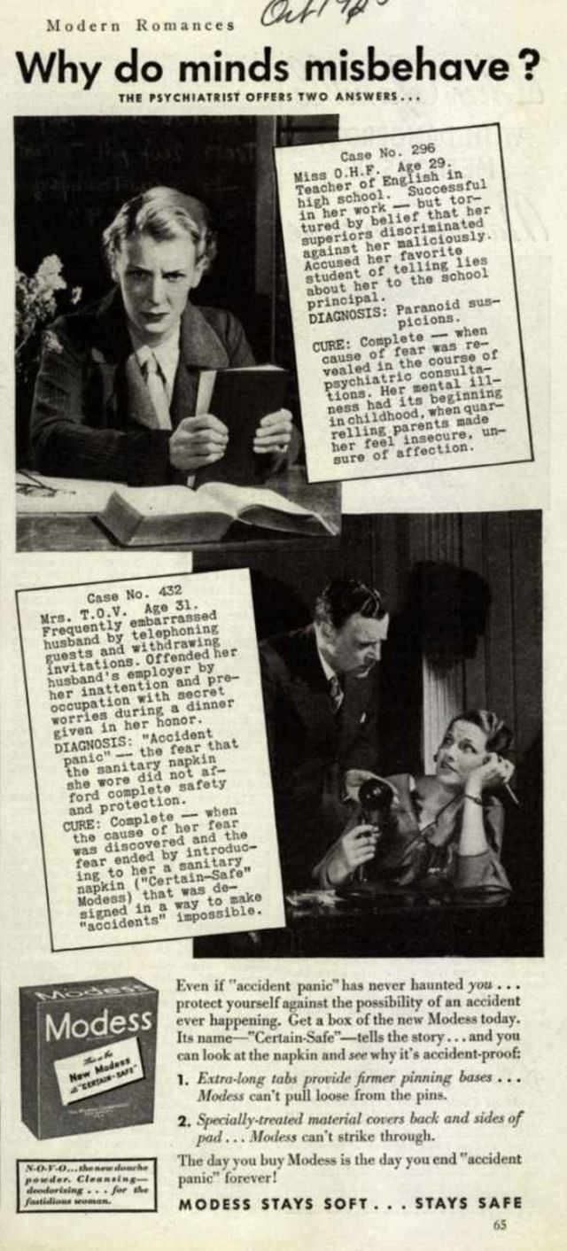 The Hilarious and Eye-Opening World of Early 20th-Century Feminine Hygiene Ads Vintage Ads