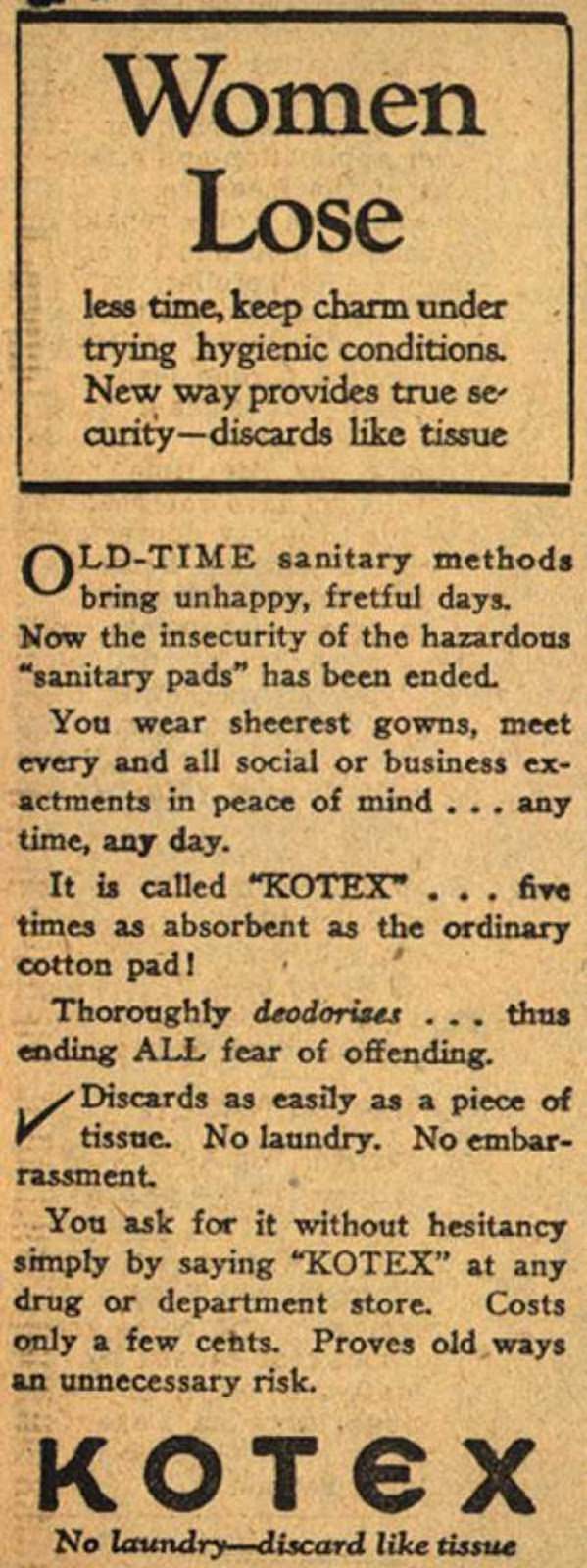 The Hilarious and Eye-Opening World of Early 20th-Century Feminine Hygiene Ads Vintage Ads