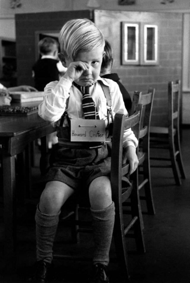 #20 Five-year-old Howard Crafter has a tough time adjusting at the St. Nicholas County school, circa 1952