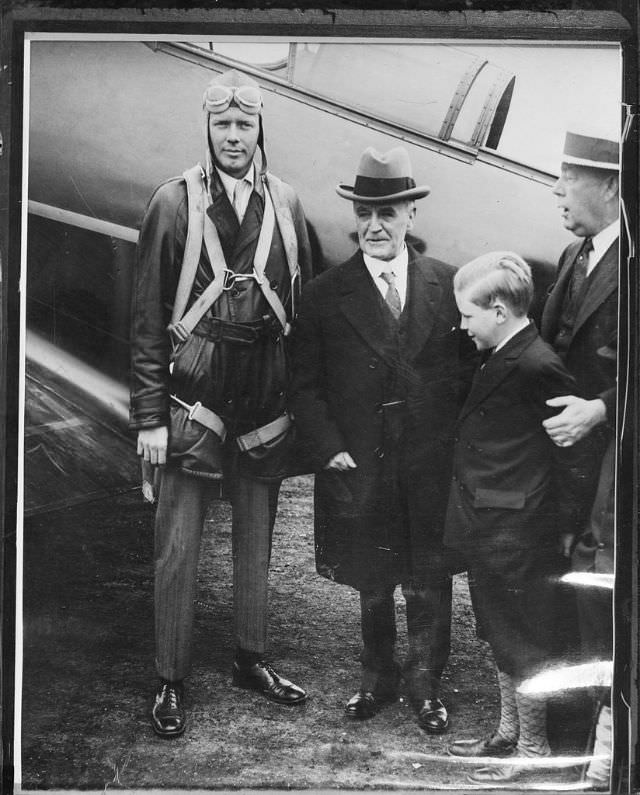 #10 Lindbergh and Dwight Morrow, Atlantic City, NJ, May 5, 1930.